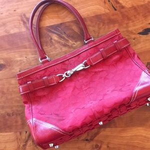 Red Coach Purse